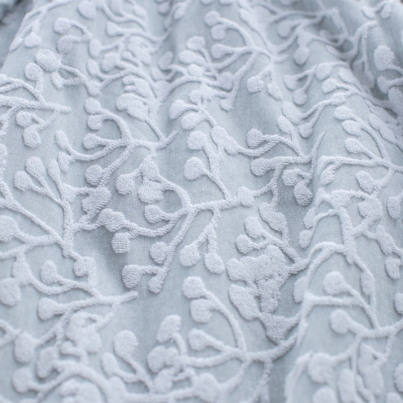 knitted Jacquard Terry Quilt Set