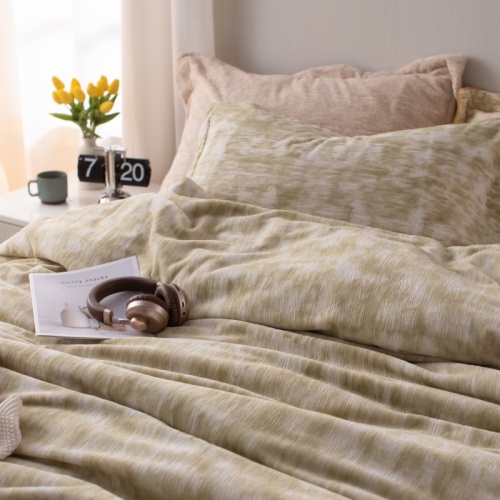 Burnt Printed Milk Velvet Duvet Cover