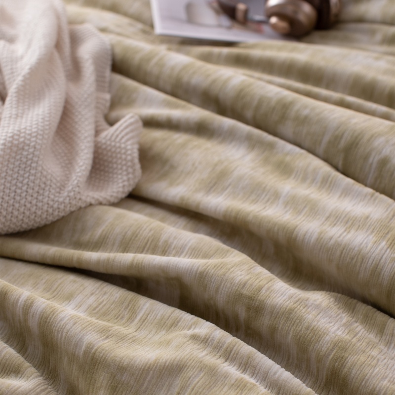 Burnt Printed Milk Velvet Duvet Cover