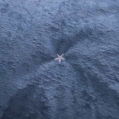 Italian Crinkled Ice Velvet Embroidered Quilt