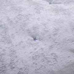 Italian Crinkled Ice Velvet Embroidered Quilt