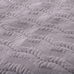 Cotton-Feel Short Plush Quilted Quilt