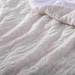 Linen touch Wrinkle Gazue 100% Poly Quilt