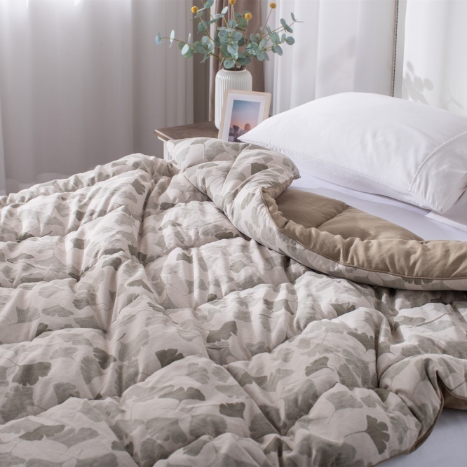 Linen touch Printed 100% Poly Comforter