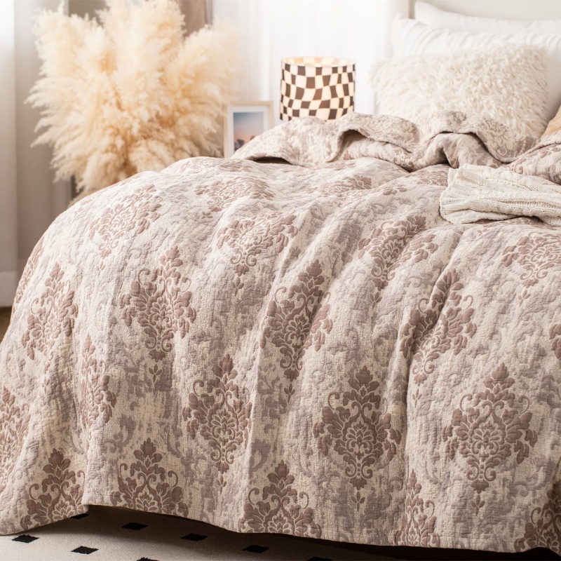 Tencel-Cotton Jacquard Triple Air-layer Blanket