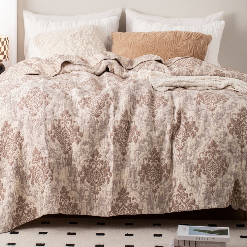 Tencel-Cotton Jacquard Triple Air-layer Blanket