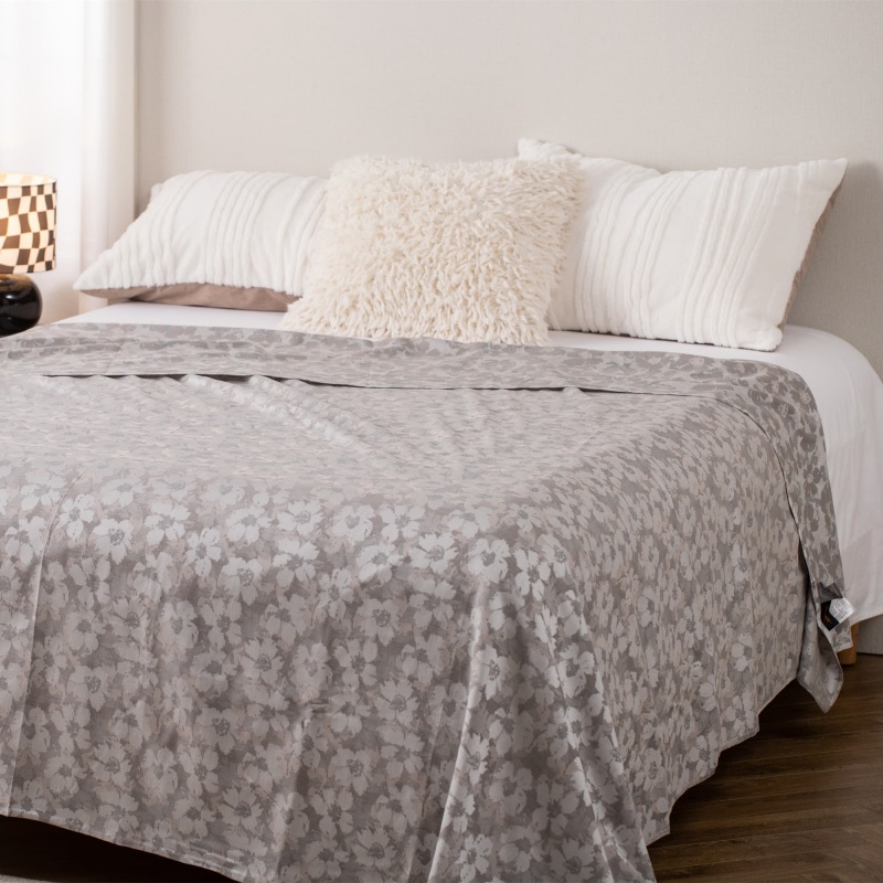 Tencel-Cotton Blended Jacquard Bed Sheet