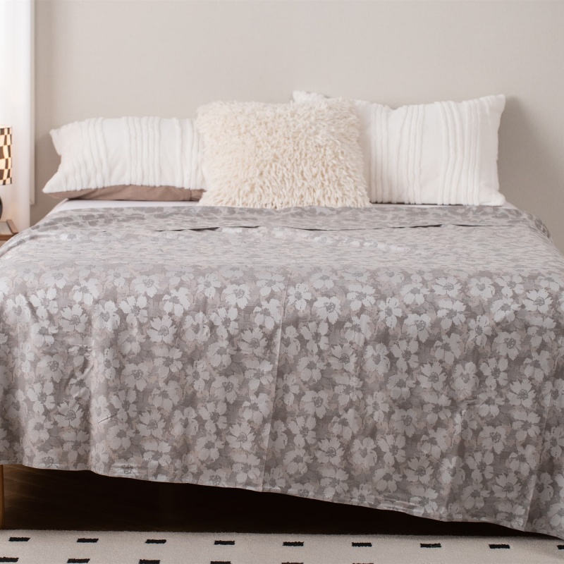 Tencel-Cotton Blended Jacquard Bed Sheet