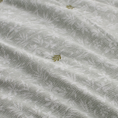 Linen-look Embroidered Quilt