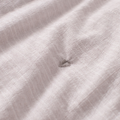 Yarn-dyed Faux Cotton-linen Embroidery Quilt