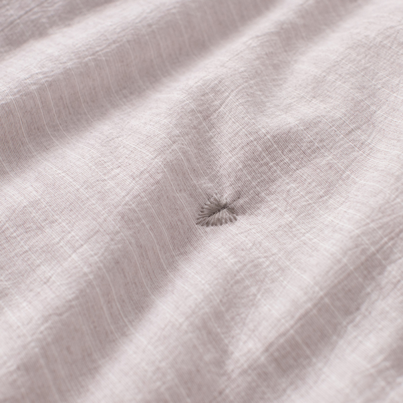 Yarn-dyed Faux Cotton-linen Embroidery Quilt