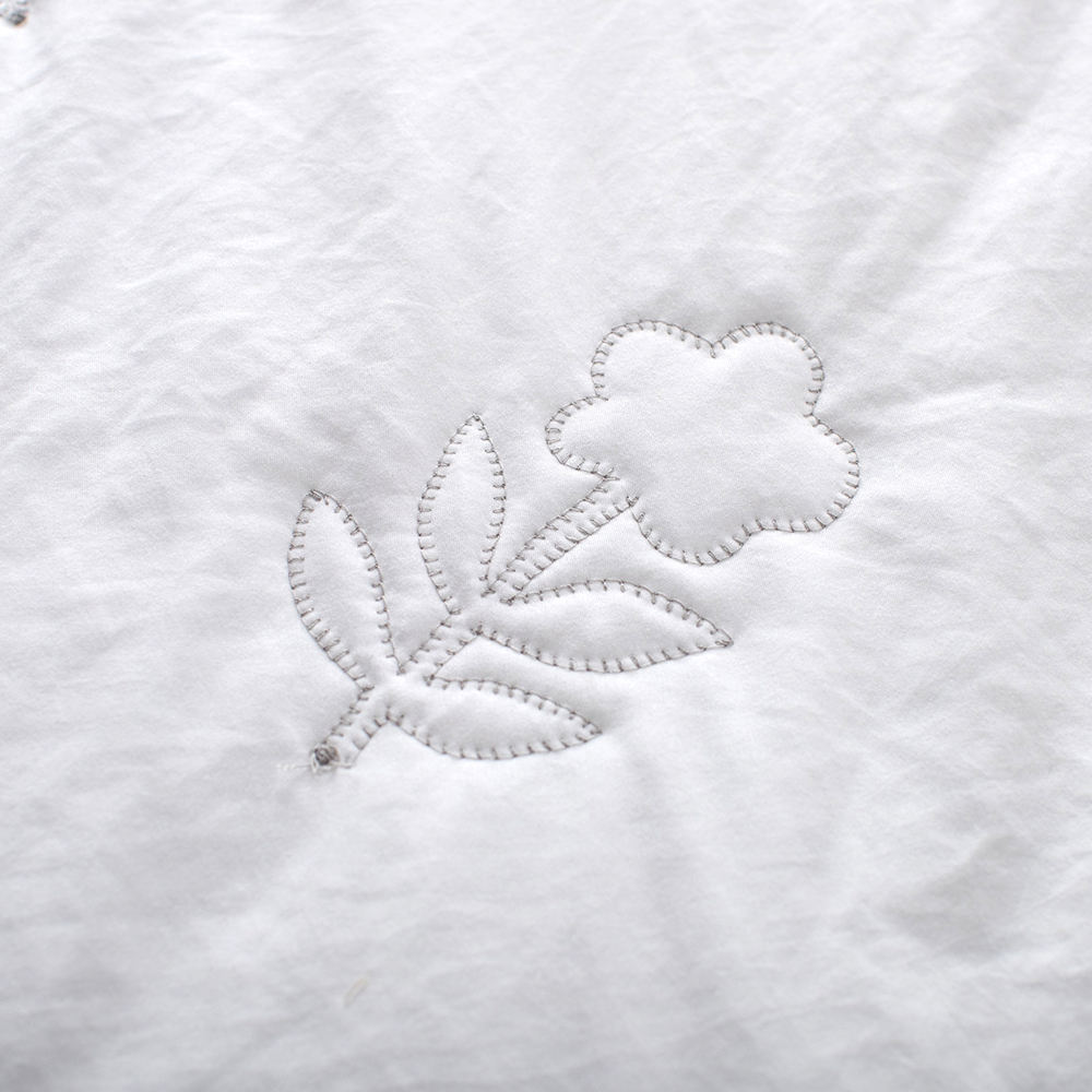 Premium Embroidered Washed Brushed Quilt