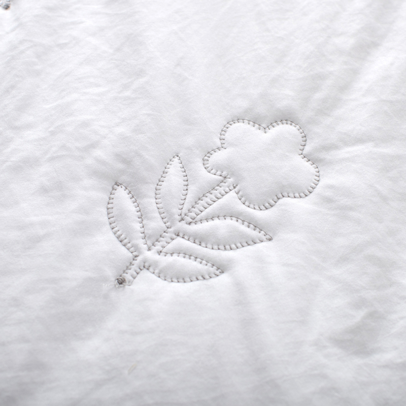 Premium Embroidered Washed Brushed Quilt