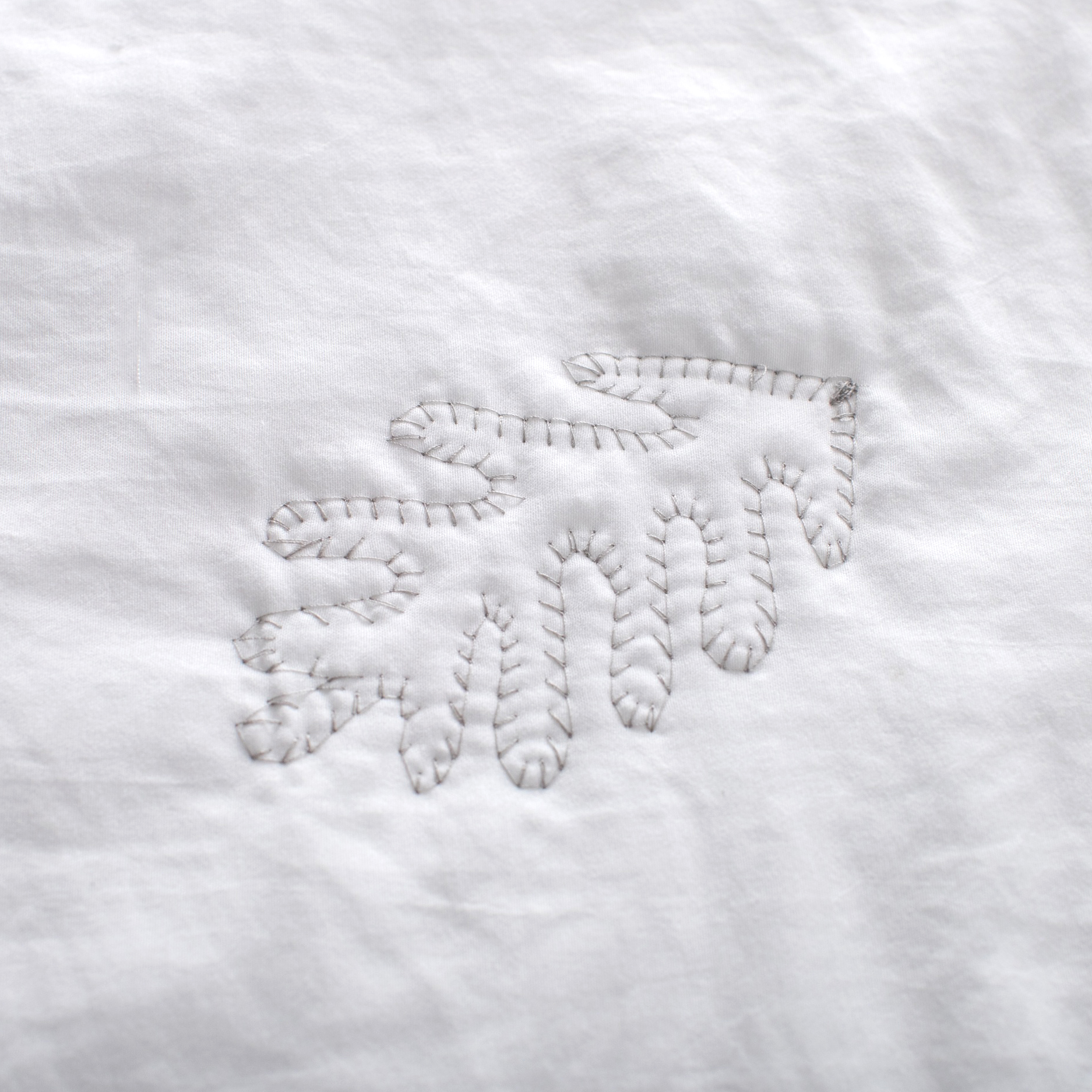 Premium Embroidered Washed Brushed Quilt
