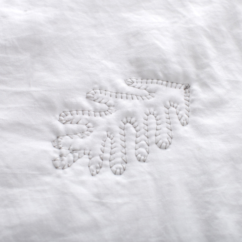 Premium Embroidered Washed Brushed Quilt