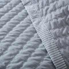 Faux Cotton-linen Embroidered Quilt