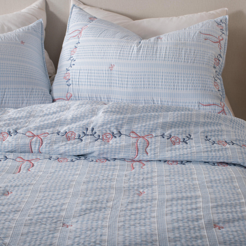 Seersucker Quilted Quilt 100% Polyester