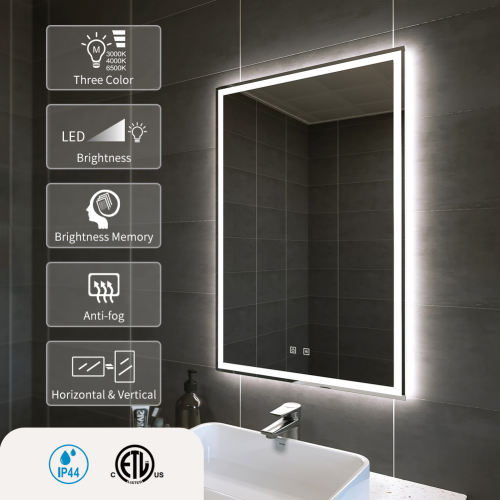 KWW LED Anti-Fog Mirror GP-EBD