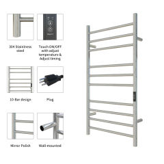 Towel Warmer with Timer, Heated Towel Rack for Bathroom, Wall Mounted Towel Warmers