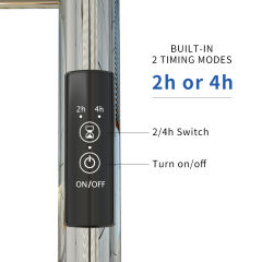 Towel Warmer with Timer, Heated Towel Rack for Bathroom, Wall Mounted Towel Warmers