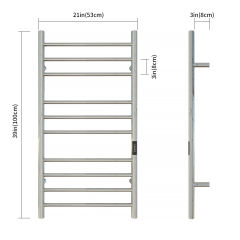 Towel Warmer with Timer, Heated Towel Rack for Bathroom, Wall Mounted Towel Warmers