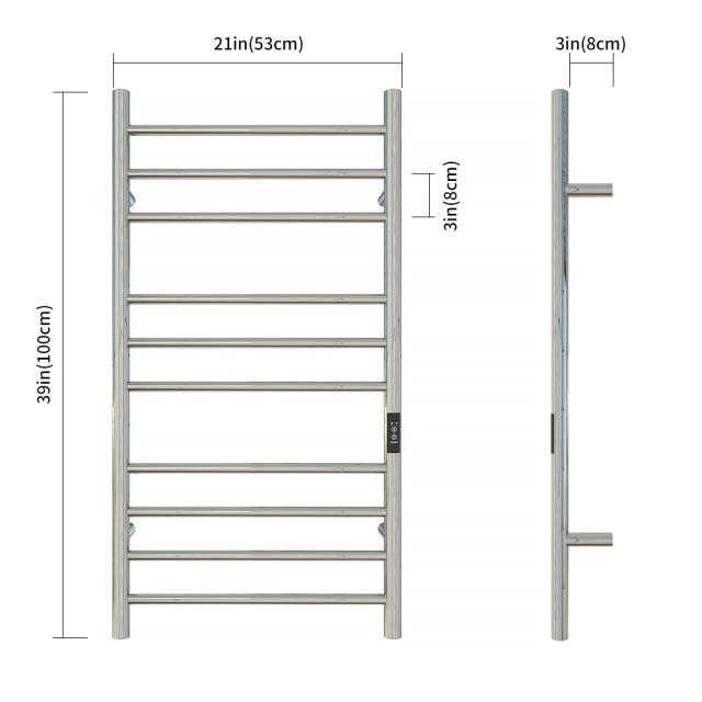 Towel Warmer with Timer, Heated Towel Rack for Bathroom, Wall Mounted Towel Warmers