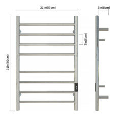 Towel Warmer with Timer, Heated Towel Rack for Bathroom, Wall Mounted Towel Warmers