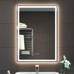 KWW LED Mirror Bathroom Wall Mounted Vanity Mirror Anti-Fog Mirror,   GP-EBD