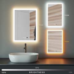 KWW LED Lighted Bathroom Mirror and Bathroom Vanity Mirrors with Lights,  GP-CAJ