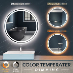 KWW LED ROUND BATHROOM MIRROR, KW-GJC