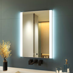 KWW LED Mirror Bathroom Wall Mounted Vanity Mirror Anti-Fog Mirror,   GP-AMJ