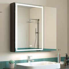 KWW Lighted Medicine Cabinet with Mirror MC01-3028