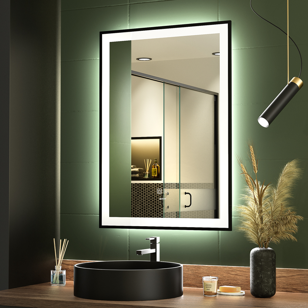 Buy VENETIAN IMAGE Mirror for Bathroom Lighted Vanity LED Mirror for  Bathroom, Anti Fog Led Bathroom Mirror with Lights Wall Mirror Bedroom (20  x 28