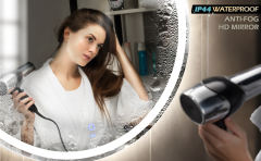 KWW LED Round Bathroom Mirror KW-GJC