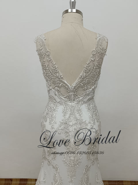 LACE MERMAID WEDDING DRESS, FIT AND  flare bridal gowns 2023