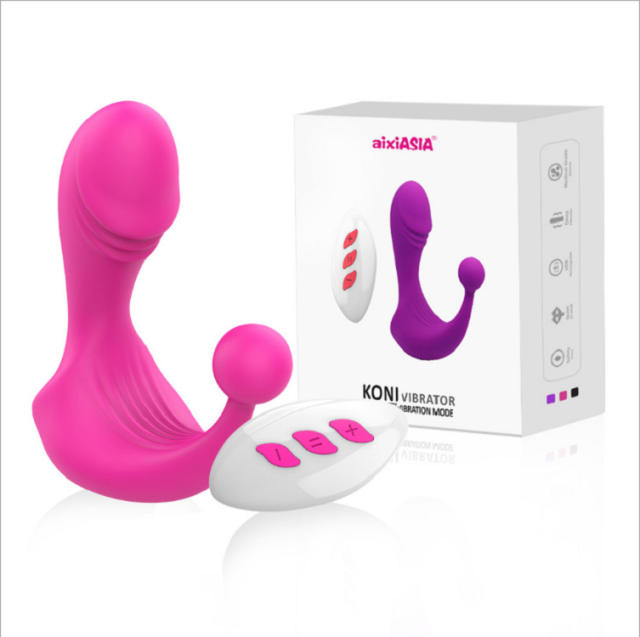 Women's wireless remote control wear egg skipping adult pedicle point massage 12 frequency vibration masturbation device