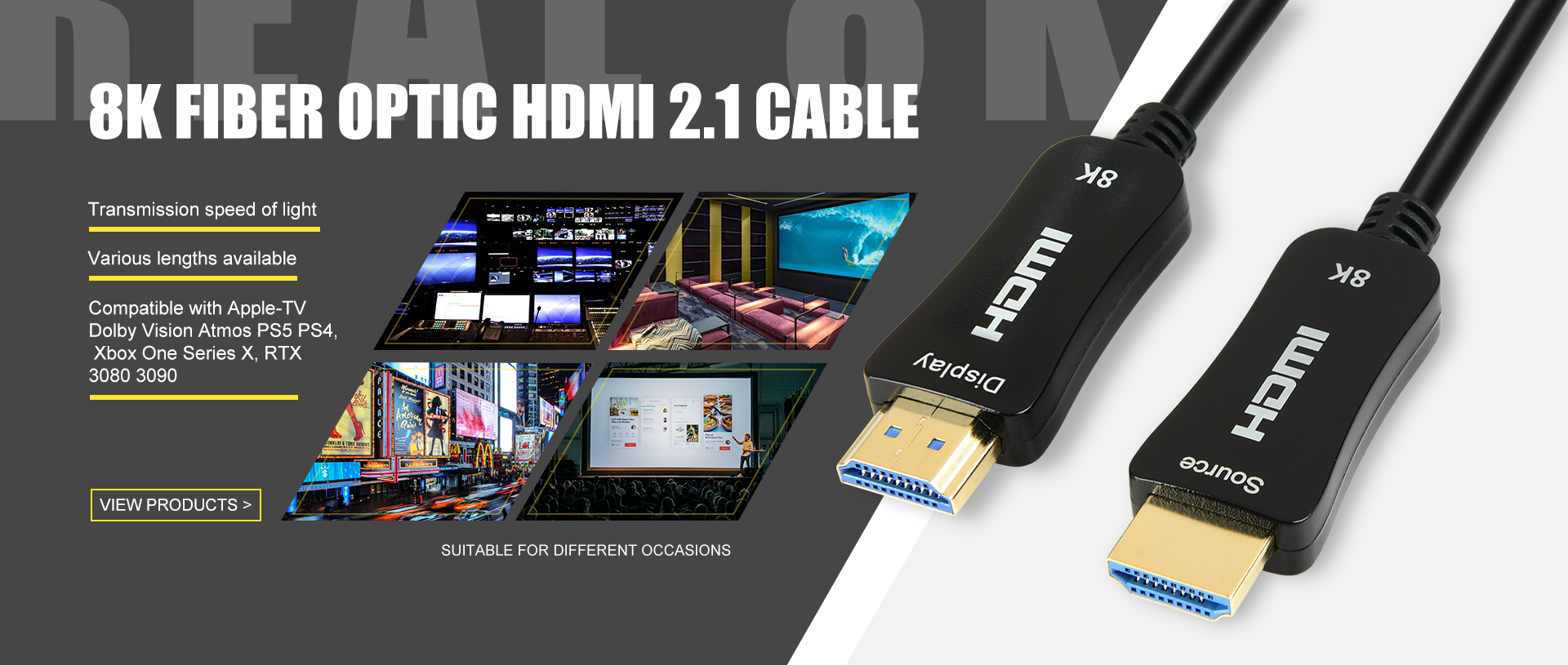 Fiber Optic Hdmi 2.1 Cable, Ps5 Cable Hdmi 2.1