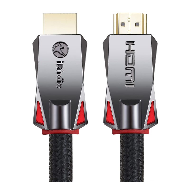 4K HDR HDMI Cable , 4K 120Hz(4:4:4, HDR10 ARC HDCP 2.3/2.2) 1440p 165Hz High Speed Ultra HD Bi-Directional Cord 26AWG Compatible with Apple-TV Ps4 Xbox One