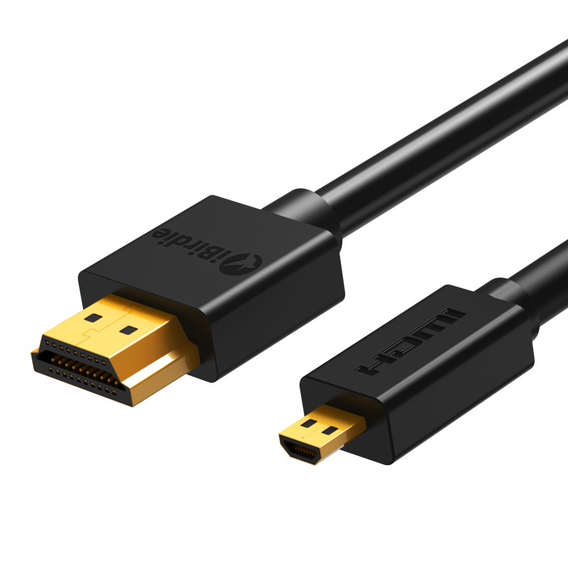 BlueRigger Micro HDMI to HDMI Cable (6 FT, 4K 60Hz, HDR, High Speed,  Ethernet) - Compatible with GoPro Hero 7/6/5/4, Raspberry Pi 4, Sony  A6000/A6300