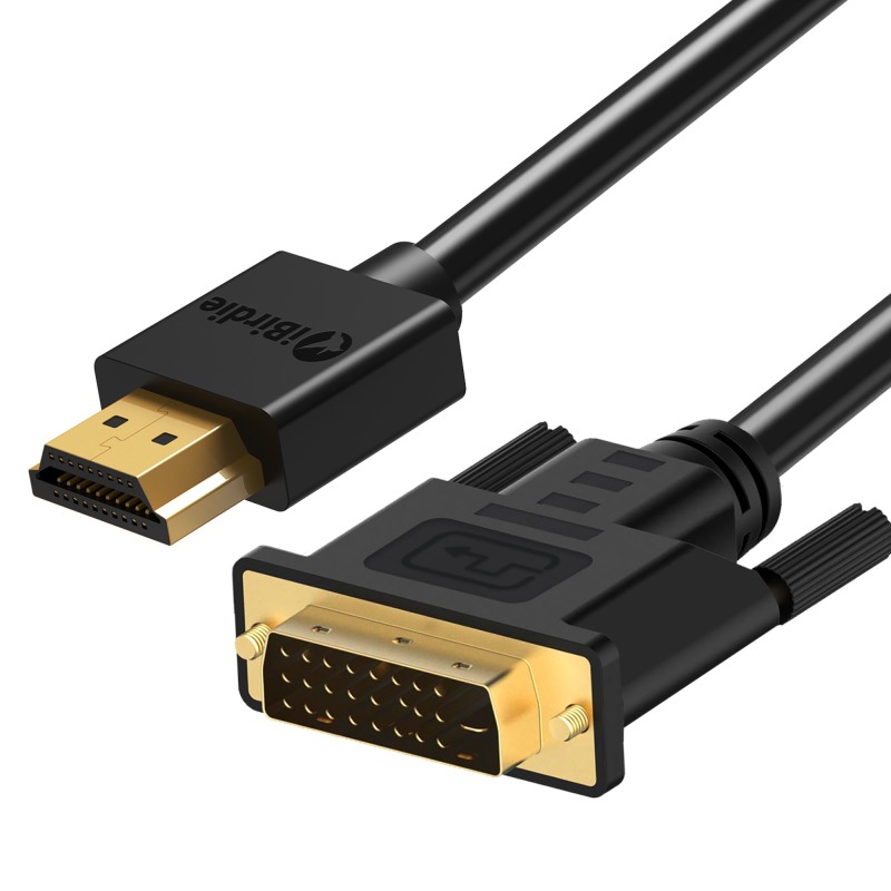 HDMI to DVI Cable (do DVI to HDMI) Support 1440p 1080p High Speed HDMI Male A to DVI-D