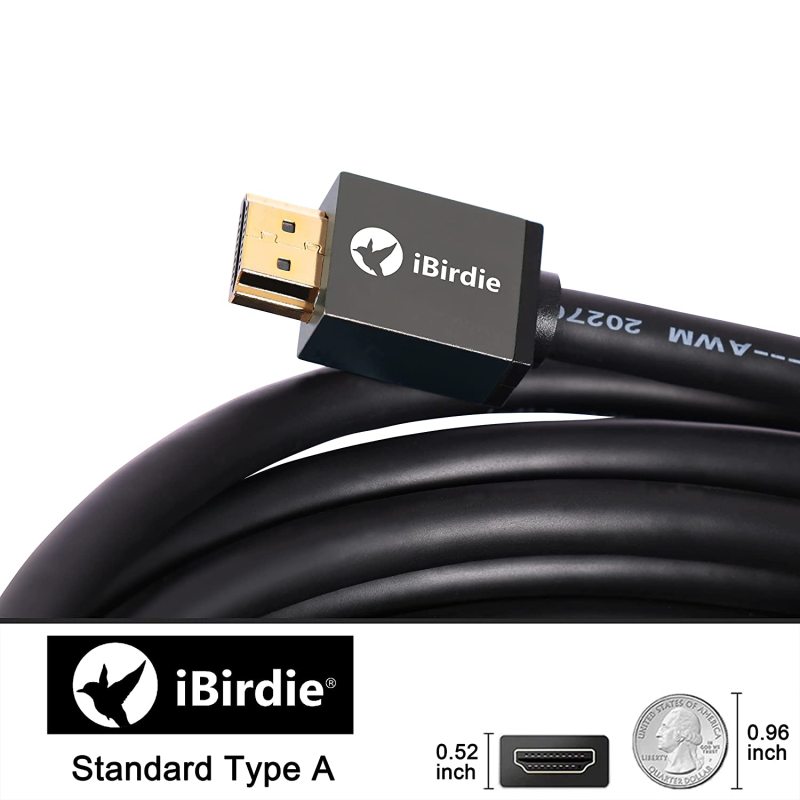 4K HDR HDMI Cable in-Wall CL3 Rated 4K60Hz (HDR10 8/10bit 18Gbps HDCP2.2 ARC) High Speed Ultra HD Shielded Cord Compatible with Apple-TV PS4 Xbox PC