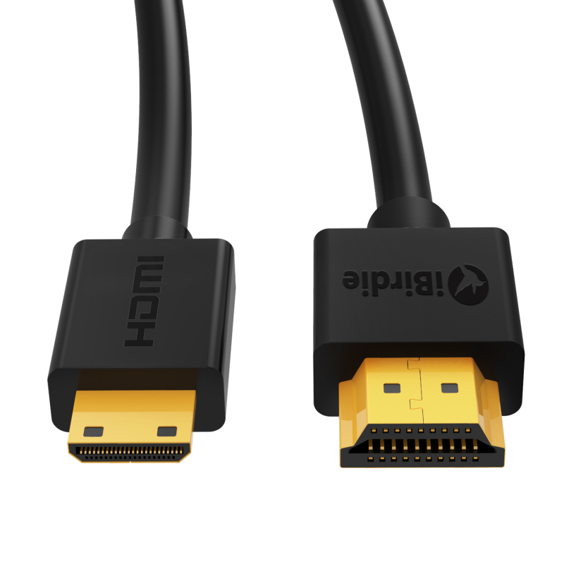 Mini HDMI to Standard HDMI Cable and do HDMI to Mini HDMI - Ultra High Speed 18Gbps Support 4K HDR and ARC Compatible with Sony XR500, Nikon D500 D810, Canon XA40 XA50 XA55, Raspberry Pi Zero