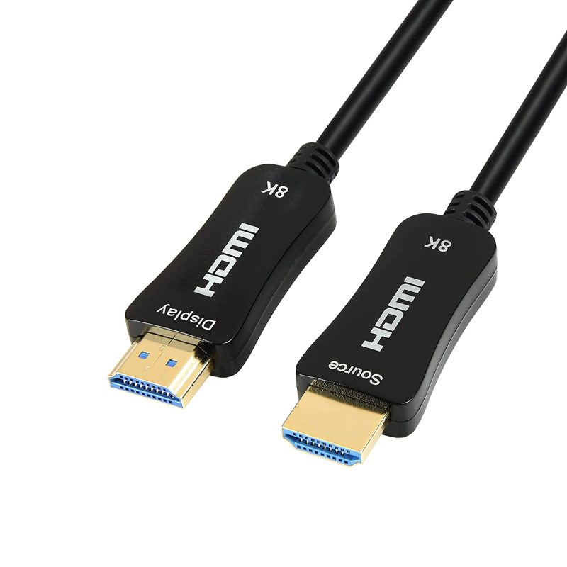 8K Fiber Optic HDMI 2.1 Cable 8K60hz 4K120hz HDCP 2.3 2.2 eARC ARC 48Gbps  Ultra High Speed Compatible with Apple-TV Dolby Vision Atmos PS5 PS4, Xbox O