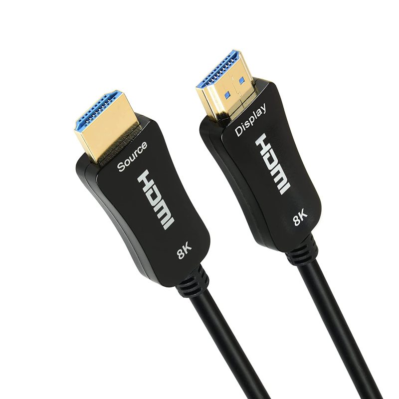 8K Fiber Optic HDMI 2.1 Cable 8K60hz 4K120hz HDCP 2.3 2.2 eARC ARC 48Gbps Ultra High Speed Compatible with Apple-TV Dolby Vision Atmos PS5 PS4, Xbox One Series X, RTX 3080 3090