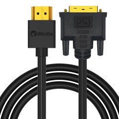 HDMI to DVI Cable (do DVI to HDMI) Support 1440p 1080p High Speed HDMI Male A to DVI-D