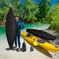 iBirdie Kayak Cover 12.4ft-13.6ft Waterproof Weatherproof 600D Heavy Duty Kayak Storage Cover for Outdoor and Indoor Kayak Cockpit Protection UV and Dust Resistant