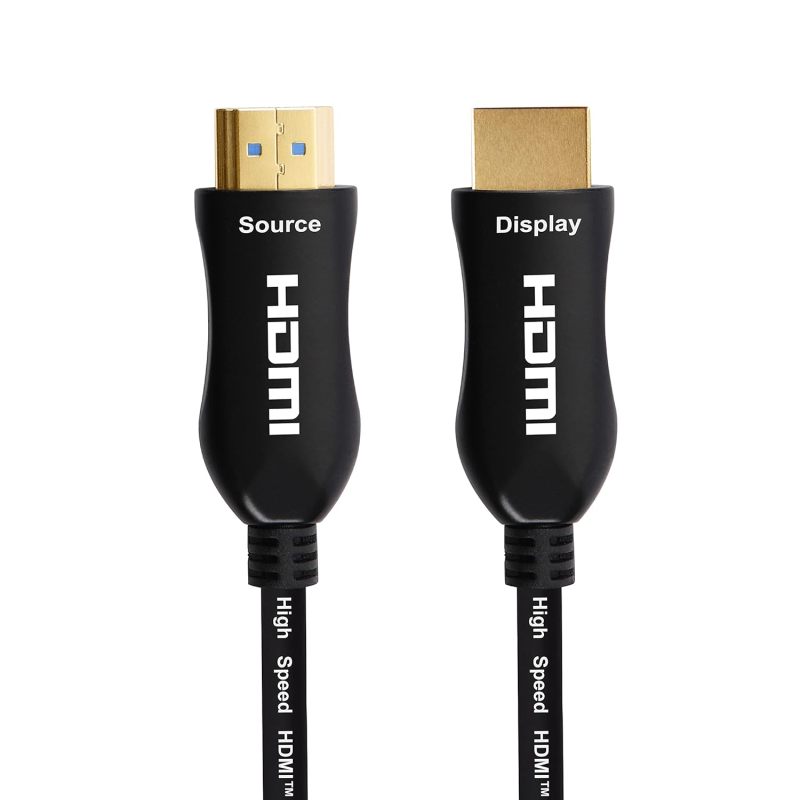 iBirdie 4K Fiber Optic HDMI Cable 75FT/23M CL3 in-Wall Rated 4K60Hz (4:4:4 RGB HDR10 18Gbps HDCP2.2 CEC) 1440p165Hz High Speed Ultra HD Directional Active Cord Compatible with Apple-TV PS4 Xbox