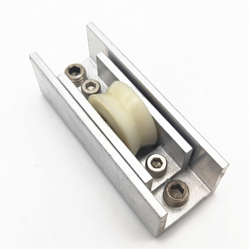 nylon sliding window roller with aluminum cover