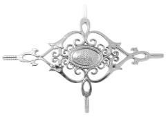 decorative double glazing 9*5.5 georgian bar flower golden sliver