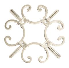 decorative double glazing 9*5.5 georgian bar flower golden sliver